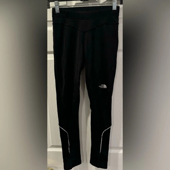 The North Face  Vaporwick leggings tights warm gym workout outdoor Black USXS - Picture 1 of 8